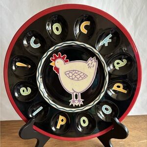 Becky Denny “Cockadoodle” Deviled Egg Platter